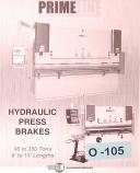 Primeline-Baykal-Primeline APH 45 - 350 Ton, Baykal Press Brakes User Manual 2002-350 Ton-45 to 350 Ton-45 Ton-APH-01